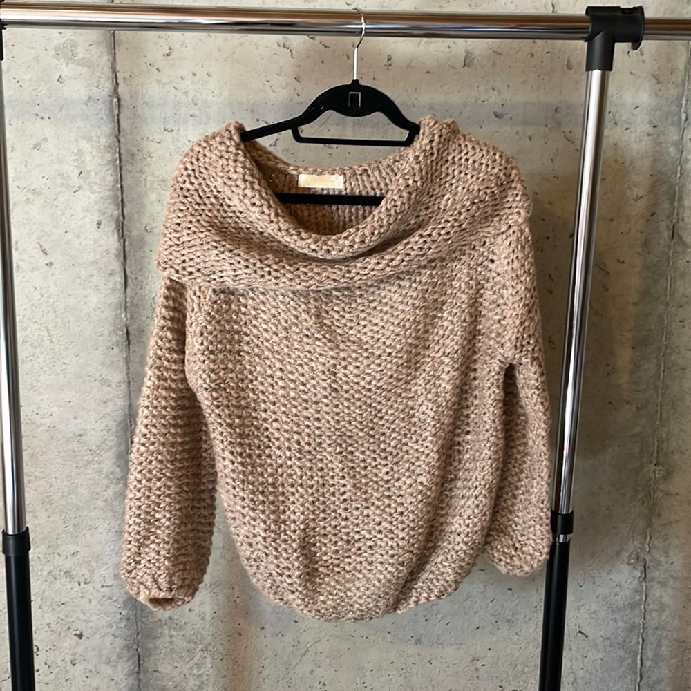 Brown slouchy sweater